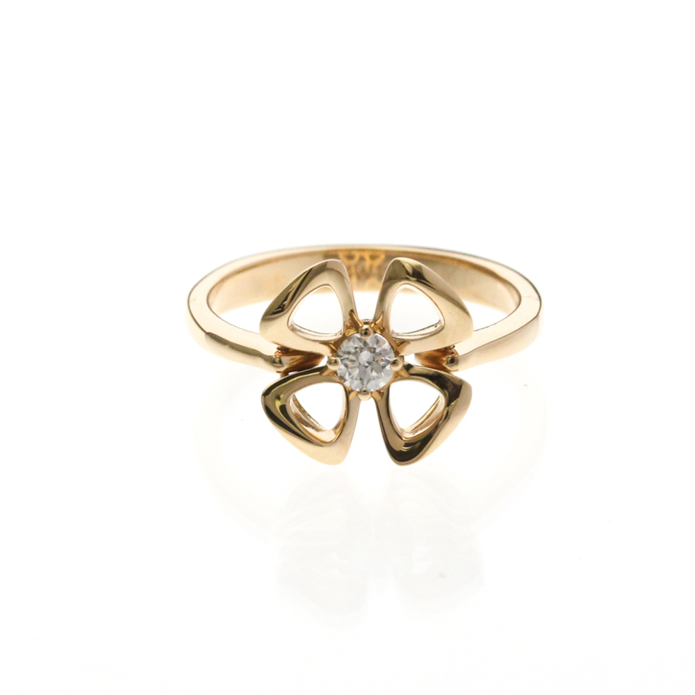 Bvlgari Fiorever 18K White Gold and Pave Diamonds Small